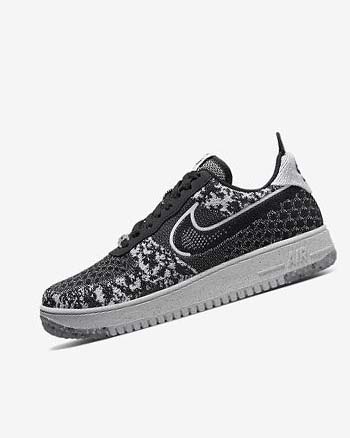 Nike Air Force 1 Crater Flyknit Next Nature Negros Blancos Plateadas Negros | MX 2840